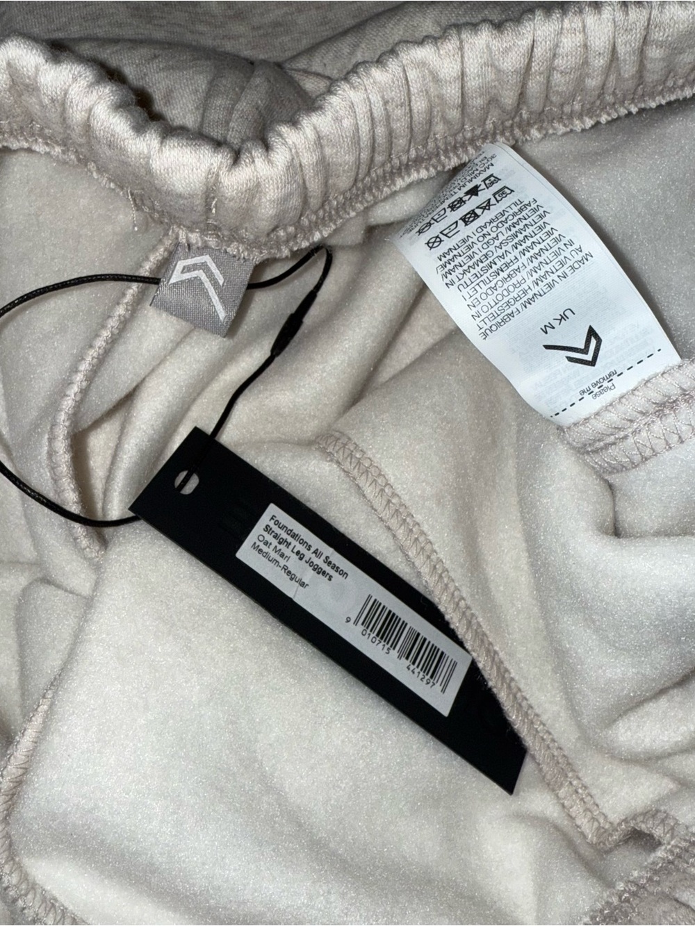 ONER ACTIVE FOUNDATIONS ALL SEASON STRAIGHT LEG SWEATPANTS IN OAT MARL - Picture 3 of 8